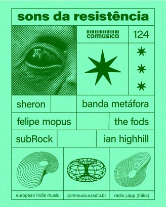 a poster for a concert with a picture of a man's eye