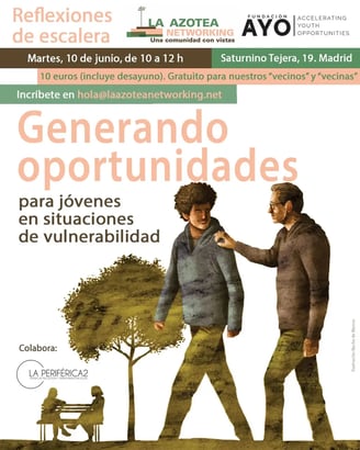 "Reflexiones de escalera" con la Fundación AYO en La azotea netwroking