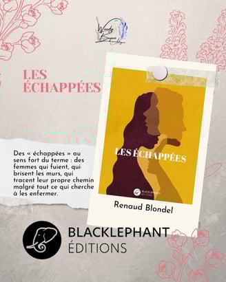 "Les échappées", le nouveau roman de Renaud Blondel aux éditions Blackléphant.