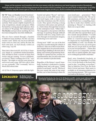 Localized article about Somebody/Anybody, SLUG Mag