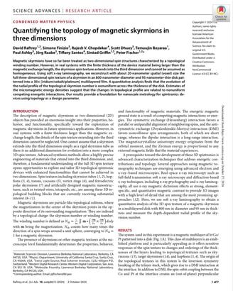 Quantifying the topology of magnetic skyrmions in three dimensions