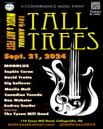 Tall Trees Music and Art Fest 2024 poster