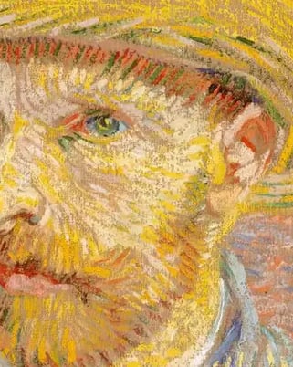 Vincent van Gogh é talvez o exemplo mais famoso de um artista que usou a arte como inspiração