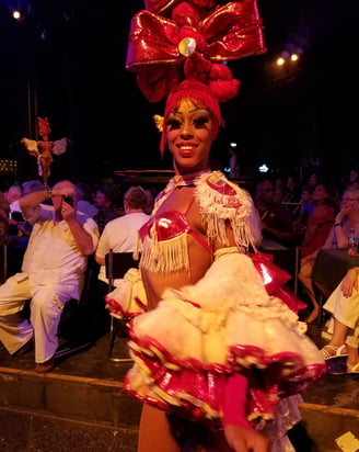 Dancer in the show at The Tropicana in Havana, Cuba