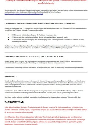 Ejemplo de traducción jurada al alemán, traducción alemana, página 2