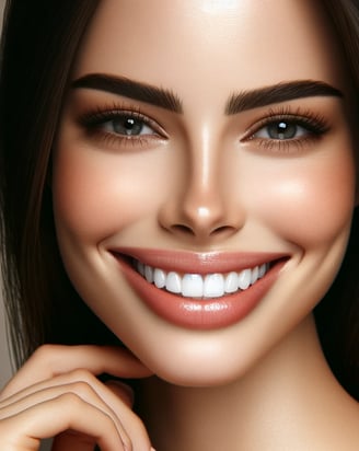 a woman with a smile on her face