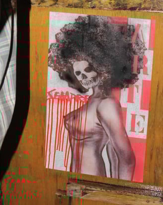 Obra de Arte Urbana em Tinta Acrílica e Spray