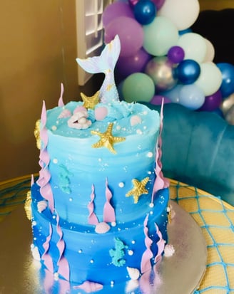 mermaid birthday cake