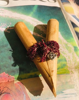 Curipé artesanal para aspirar Tabaco