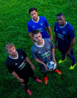 Football team photography