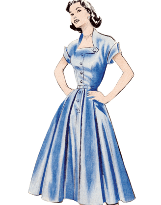 B7019 dress pattern tiracooks