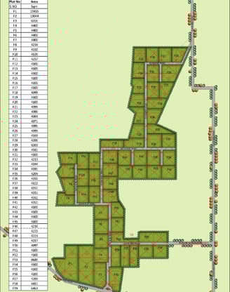 Aerial view of spacious farm land in Manesar with clear title and plots for sale