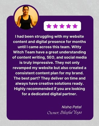 Witty witch client testimony Nisha