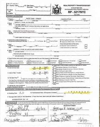Donna Falk and Bruce Falk Tax Shelters