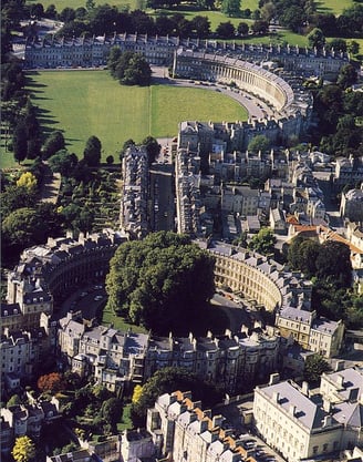 The Crescent and Circus, Bath.