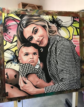 as pinturas personalizadas são feitas à mão pelo artista Sérgio Astral. POP-ART