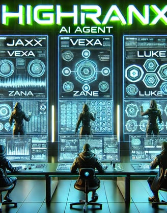 HighRanx AI Agents handling calls, capturing leads, and automating business 24/7.
