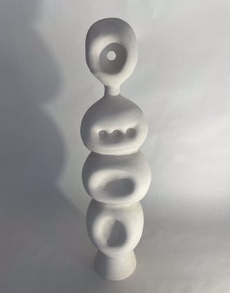minimalist modernist surrealist contemporary sculpture stoneware