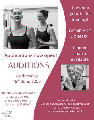 a poster for a dance class at the dance studio