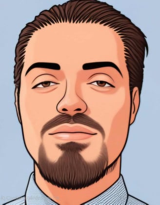 Portrait de Rafal K. Ciazynski - Style dessin - RKC Digital