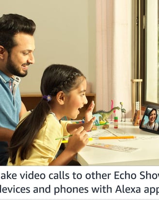 All new Echo Show 8 (2nd Gen, 2021 release)- Smart speaker with 8" HD screen, stereo sound & hands-f