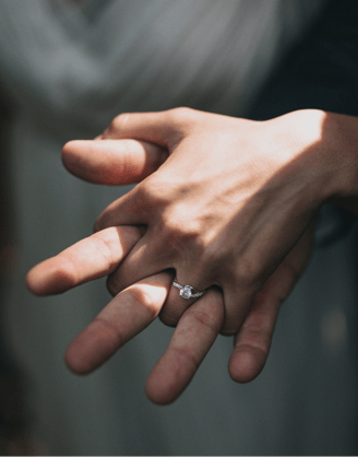 an engagement diamond ring