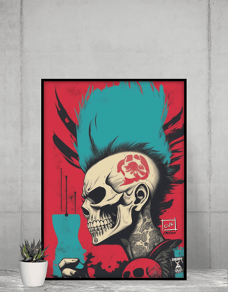 Obra de arte urbana para um toque descolado no seu quarto.