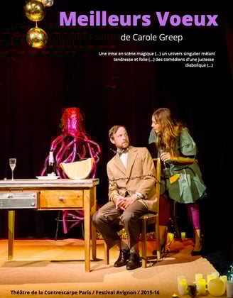 Constance Labbé, Arnaud Lechien. Texte C.Grepp, mes de Philippe Beheydt.