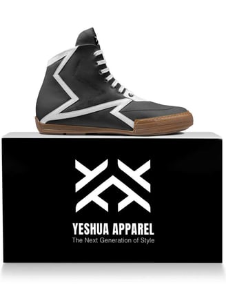 YESHUA Apparel - Goal Getter Leather High Top Sneakers