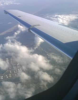 Over Rotterdam - yes, it's a private jet