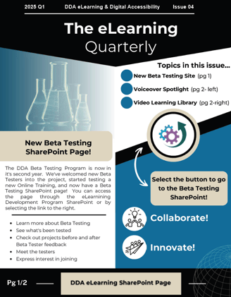 Page 1 of the fourth issue of The eLearning Quarterly.