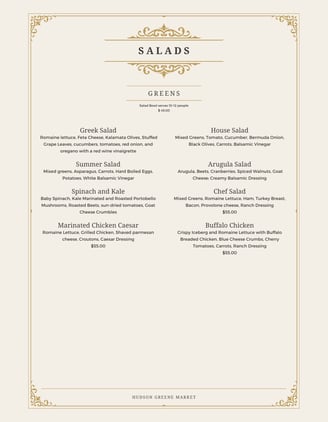 hudson greene market catering fresh salad greek house caesar 