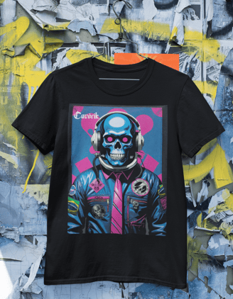 Estilo e Atitude: Camiseta Streetwear com Detalhes de Caveira