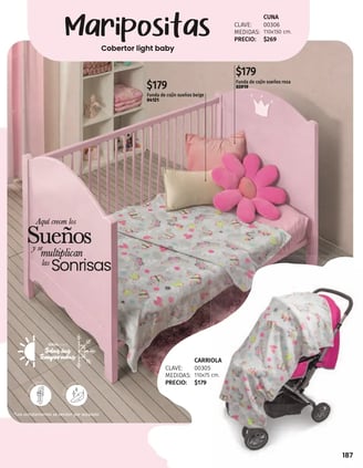Cobertor rosa modelo Maripositas de la marca Intima hogar