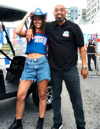 Alex Gonzalez Organizer at Fiesta Calle Orange