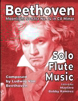Beethoven Moonlight Sonata No. 14 Solo Flute Music