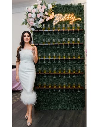 Bridal shower champagne wall package