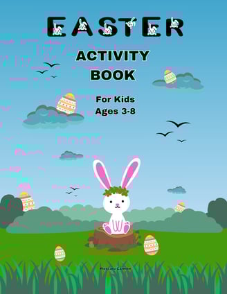 Easter activity book for kids ages 3-8 , Tracing words, coloring, dot-to-dot, eternalsoulwriter.com