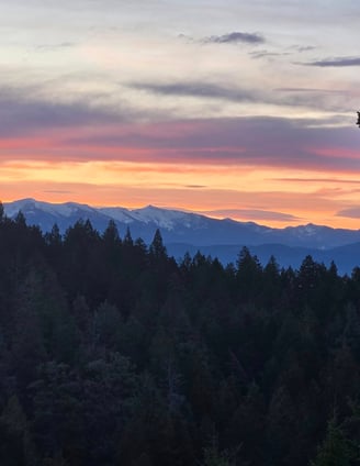 This literally from my back deck. A view of the Mission Mountains across Flathead Lake.