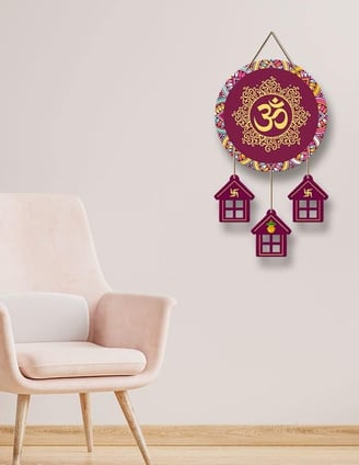 OM Mantra Wooden Wall Hanging