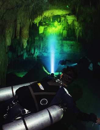 cenote underwater photography course