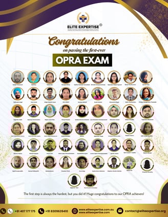 OPRA Exam success Flyer
