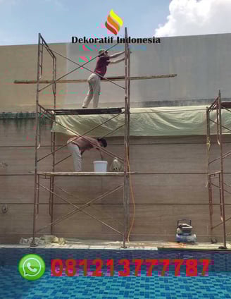 Jasa Pengecatan Tekstur Kolam Renang
