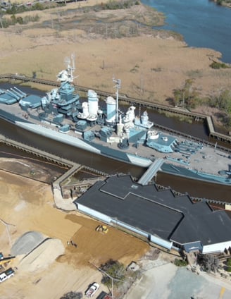 battleship North Carolina construction project inspection