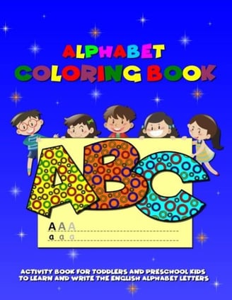 cover of alphabet coloring book