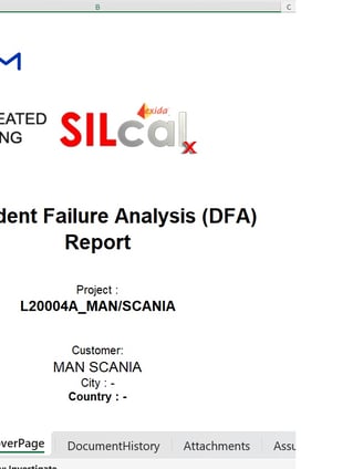 DFA Report automatically exported from SILcal tool and managed in configuration in SharePoint