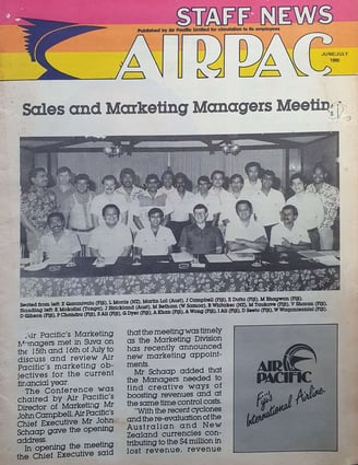 Origins of Air Pak Freight Services - Mahendra Bhagwan, Marketing Manager from AIRPAC STAFF NEWS 1985