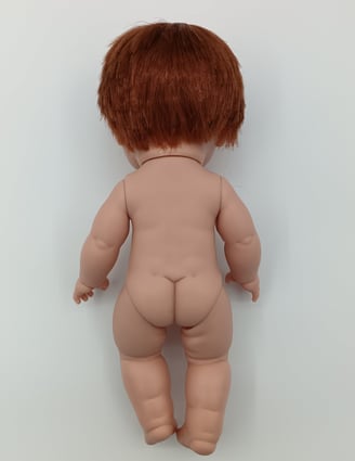 Back of 34cm vinyl doll