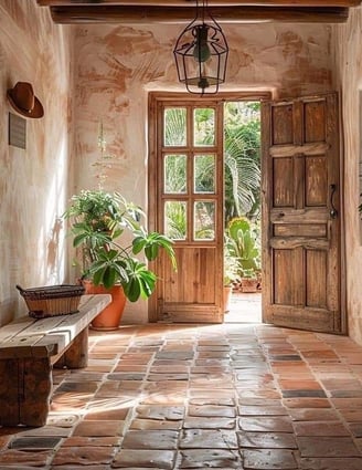 Natural materials and features create a luxurious feeling Rhodes Greece