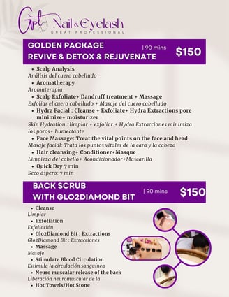 scalp massage with hydrafacial - back massage